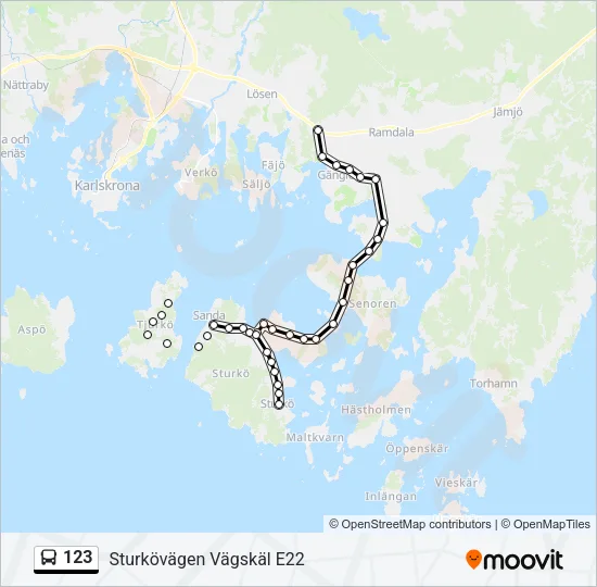 123 Bus Line Map