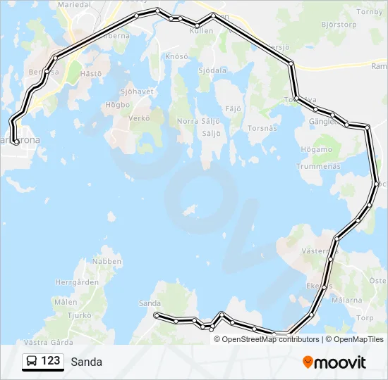 123 Bus Line Map