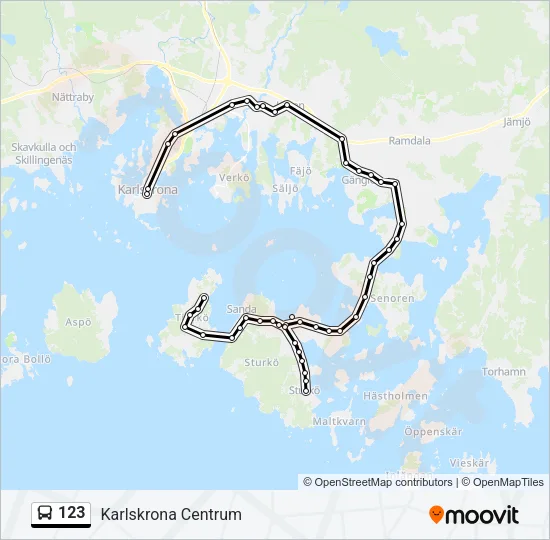 123 Bus Line Map