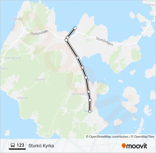 123 Bus Line Map