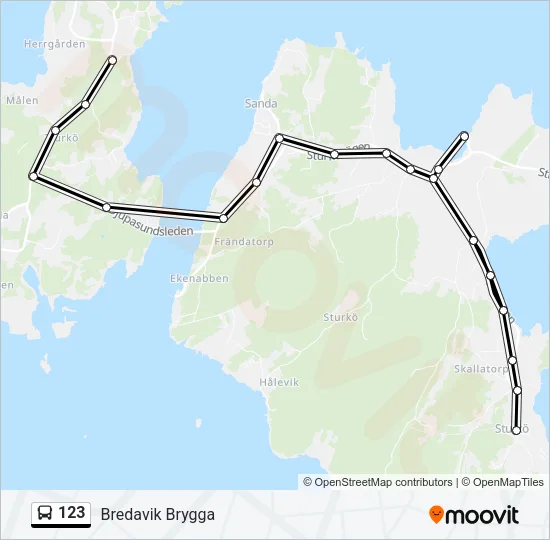 123 Bus Line Map