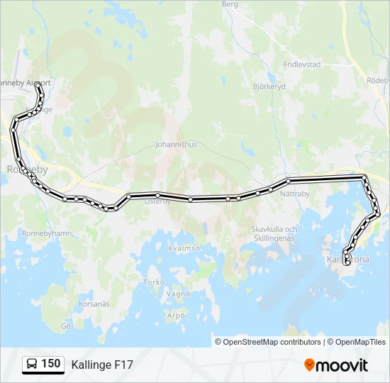 150 Bus Line Map