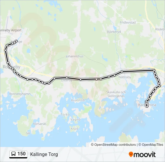 150 Bus Line Map