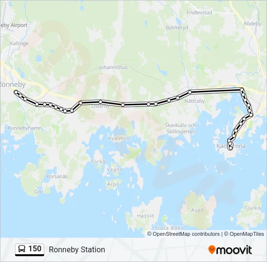 150 Bus Line Map