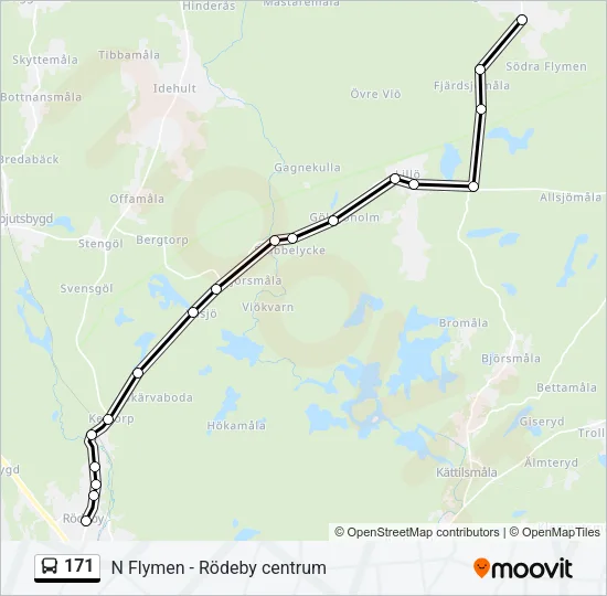 171 Bus Line Map