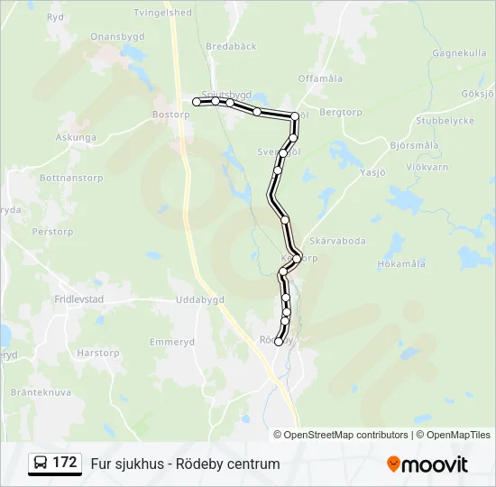172 Bus Line Map
