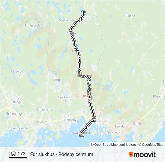 172 Bus Line Map