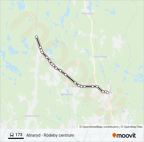 173 Bus Line Map