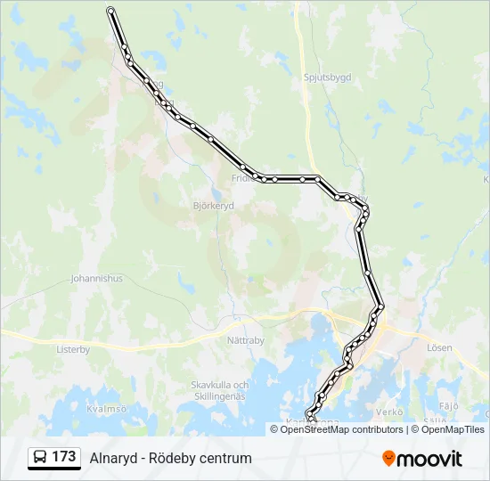 173 Bus Line Map