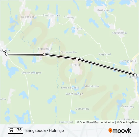 175 Bus Line Map