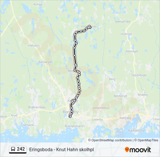 242 Bus Line Map