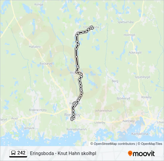 242 Bus Line Map