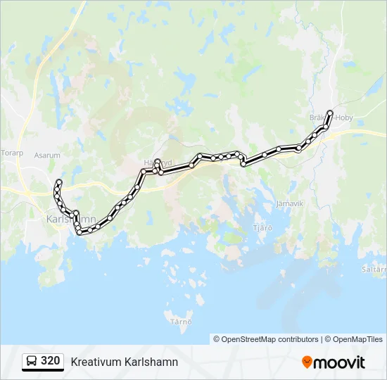 320 Bus Line Map