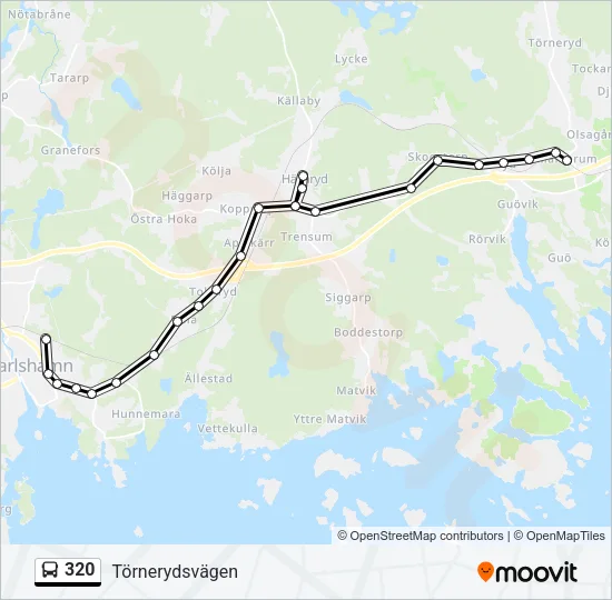 320 Bus Line Map