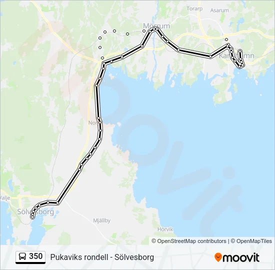 350 Bus Line Map