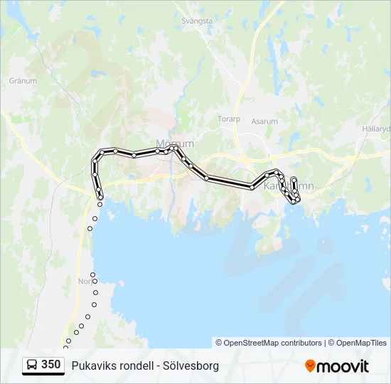 350 Bus Line Map