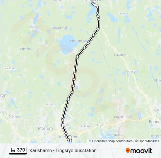 370 Bus Line Map