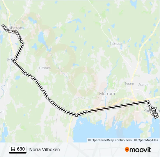 630 Bus Line Map
