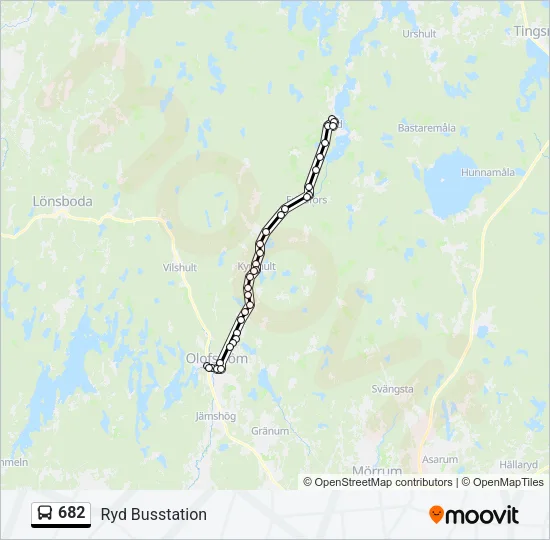682 Bus Line Map