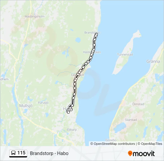 115  Line Map