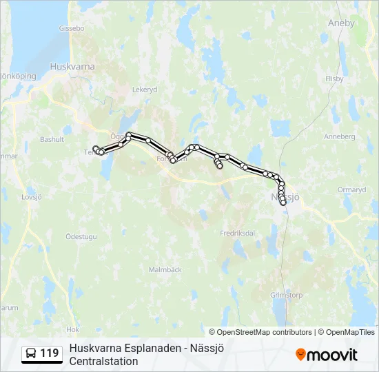 119  Line Map