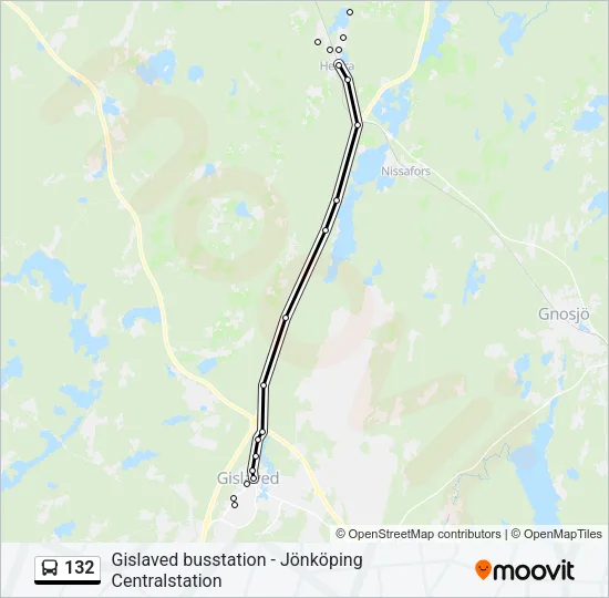 132  Line Map