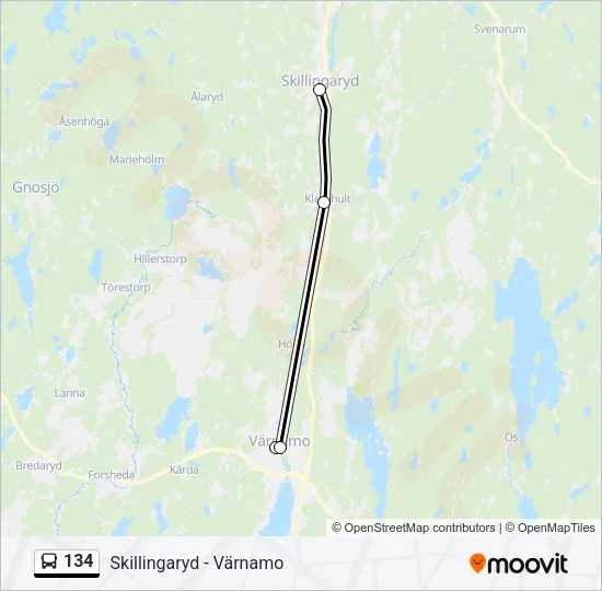 134  Line Map