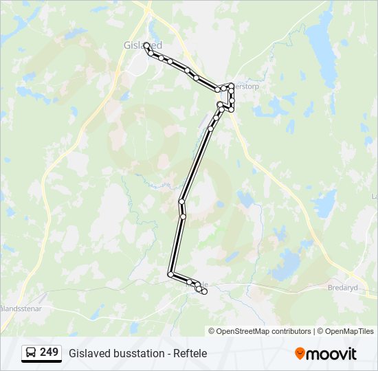 249 Route: Schedules, Stops & Maps - Reftele Skola (Updated)