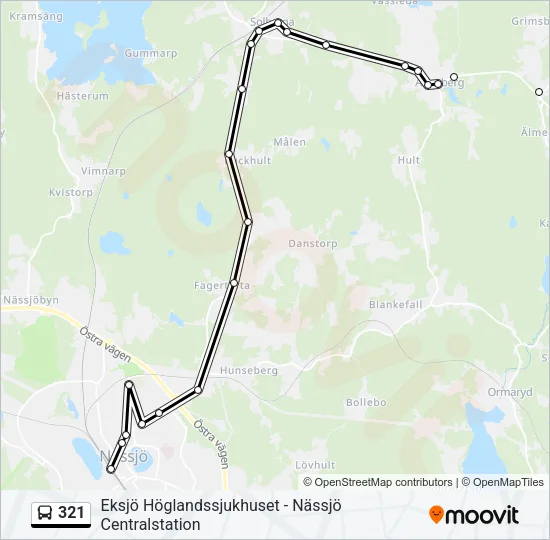 321 Bus Line Map