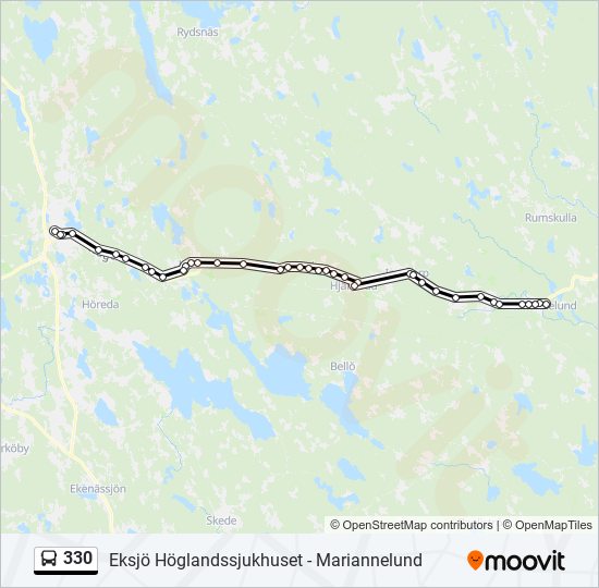 330 Route Schedules, Stops & Maps Eksjö Höglandssjukhuset (Updated)