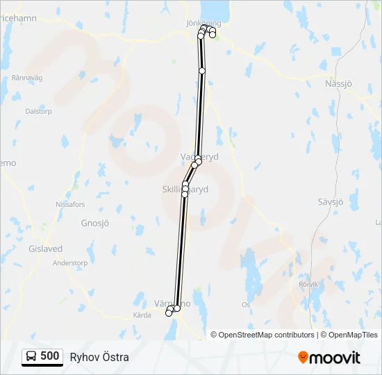 500  Line Map