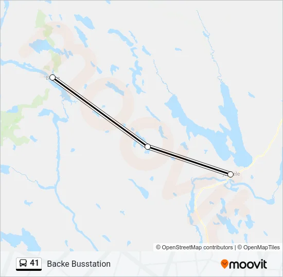 41 Bus Line Map