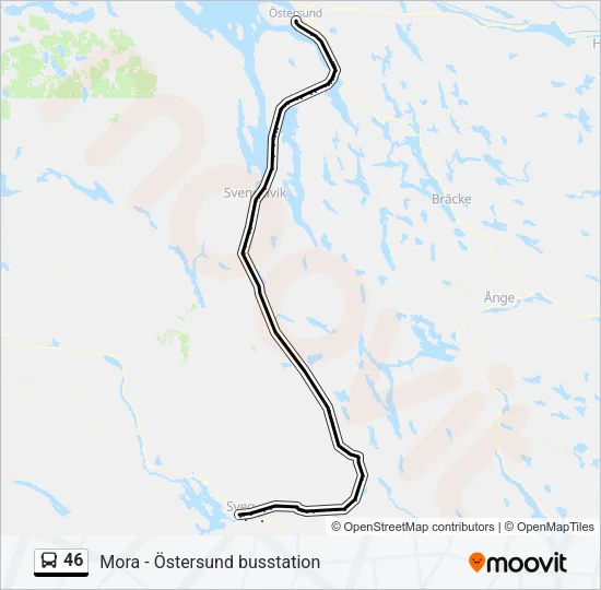 46 Bus Line Map