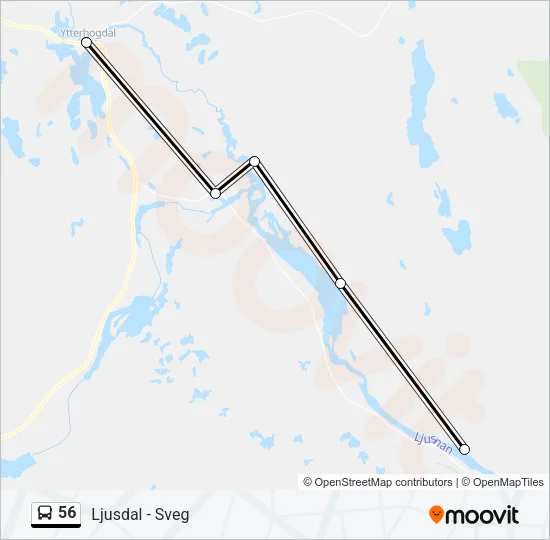 56 Bus Line Map