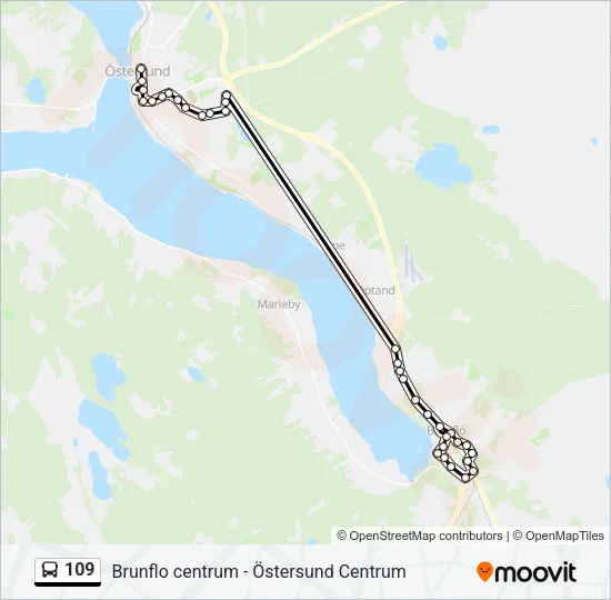 109 Bus Line Map