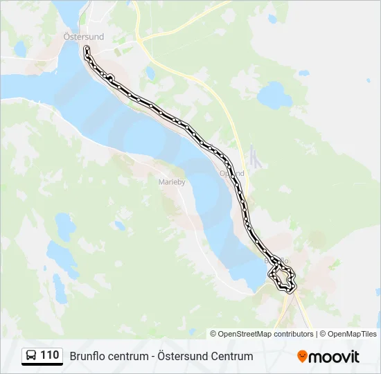 110 Bus Line Map