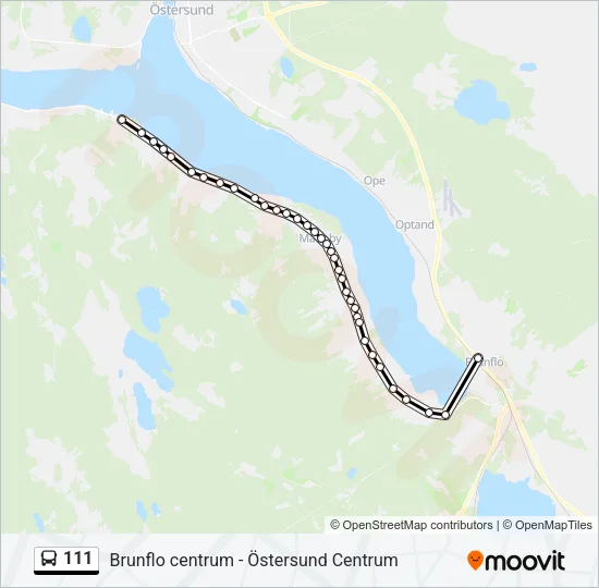 111 Bus Line Map