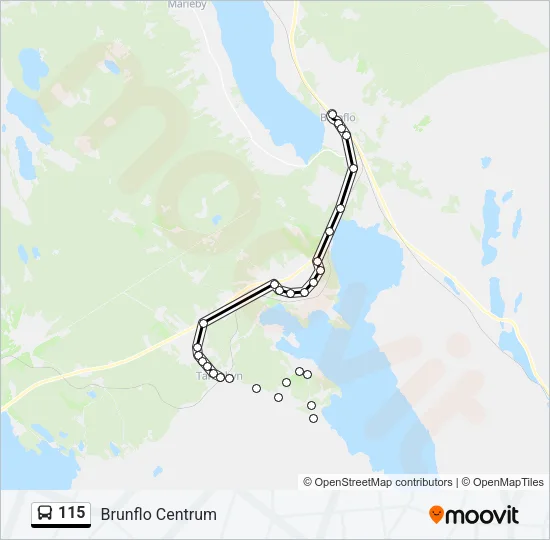 115 Bus Line Map