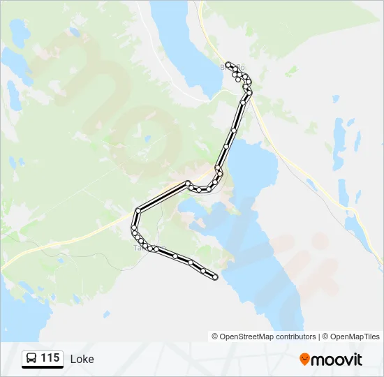 115 Bus Line Map