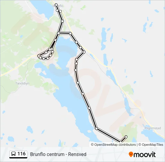 116 Bus Line Map