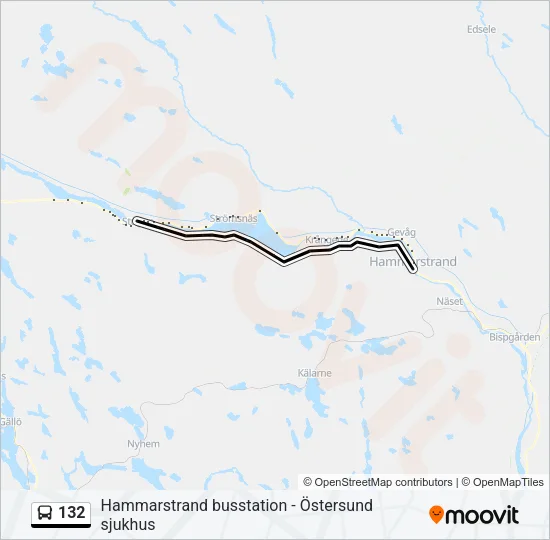 132 Bus Line Map