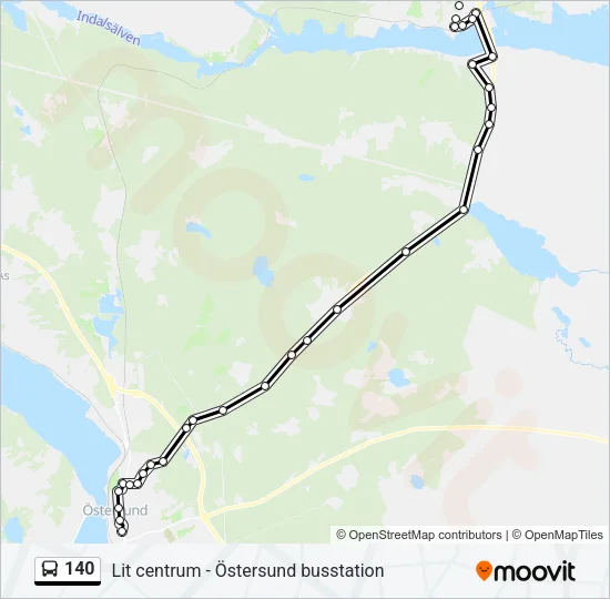 140 Bus Line Map