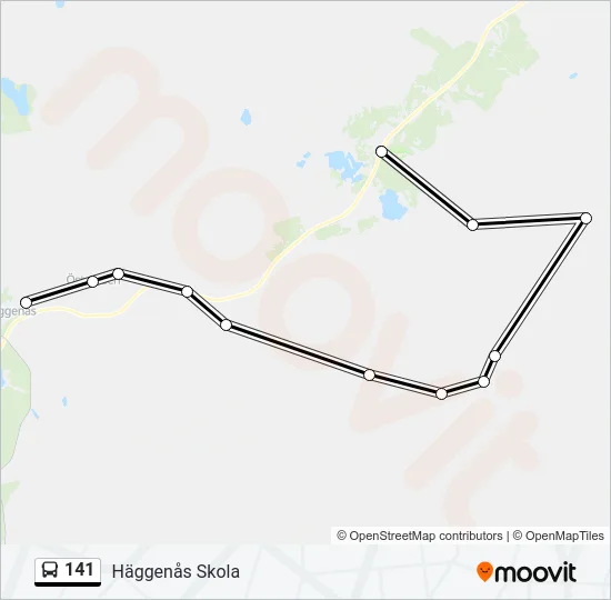 141 Bus Line Map