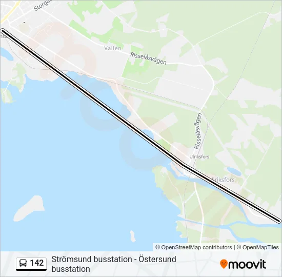 142 Bus Line Map