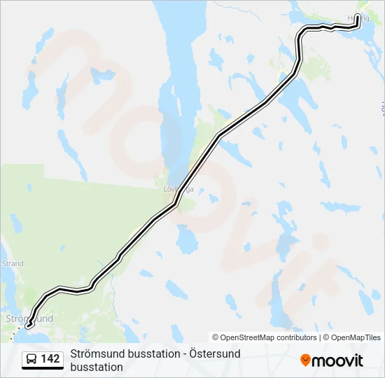 142 Bus Line Map