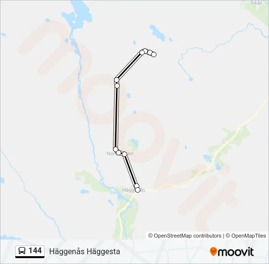 144 Bus Line Map