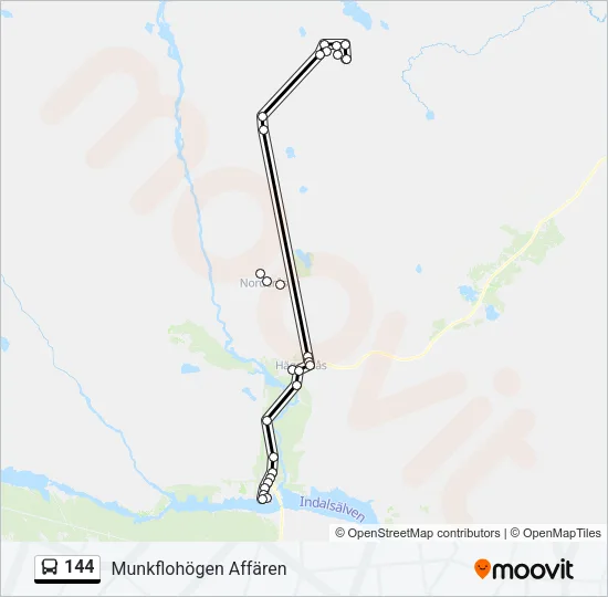 144 Bus Line Map