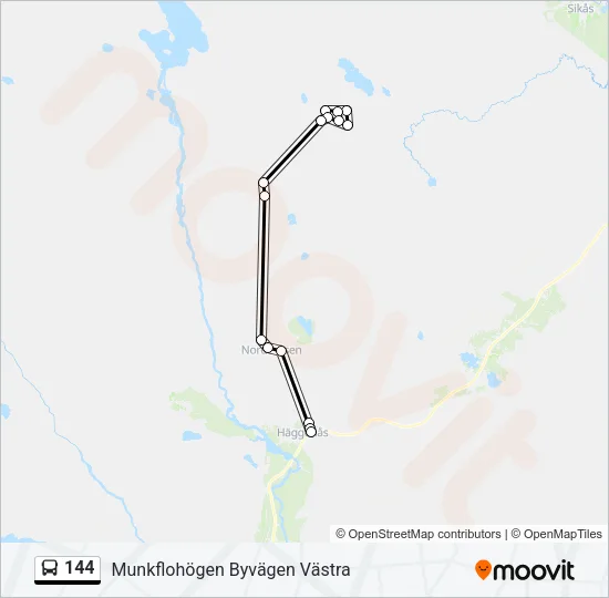 144 Bus Line Map