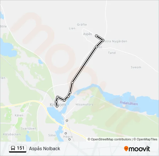 151 Bus Line Map