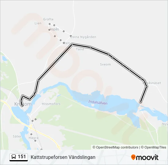151 Bus Line Map